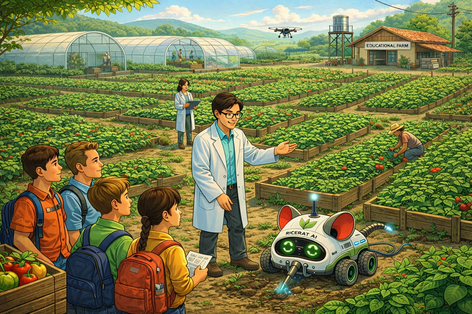 Educational farms and university experimental gardens